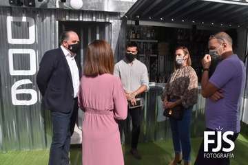 Tutto Durán estuvo el pasado martes en Telde en la presentación del proyecto para dinamizar la zona comercial abierta de Los Llanos/Francisco Javier Santana y TA.